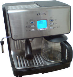 Krups XP2070 Programmable 10-Cup Coffeemaker, a 15 bar espresso machine